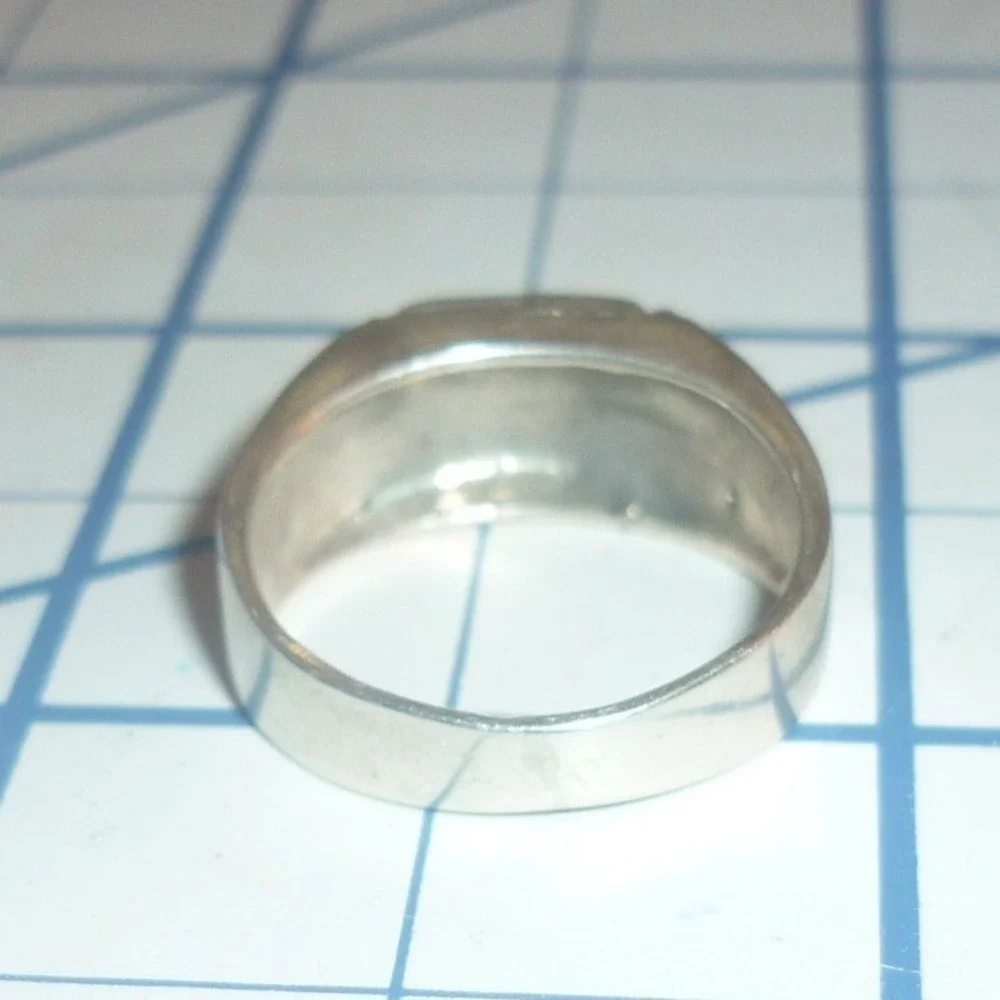 Sterling Silver Black Onyx Spider Ring Size 4.75 .925 Gothic Statement Band
